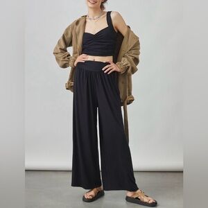 Anthropologie Maeve Wide Leg Trouser and Top Set Size M